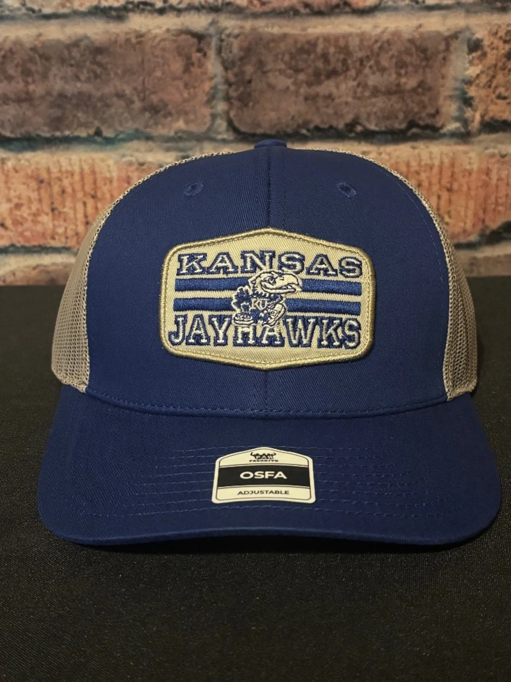 Fan Favorite Kansas Jayhawks Mesh Snapback Trucker Hat